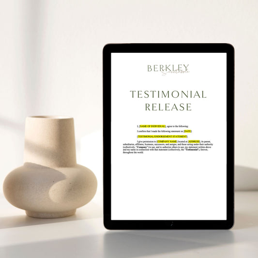 Testimonial Release